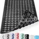 DOPROP Premium Non Slip Bath Mats Luxury Extra Long Bathtub Mat for Elderly Children Safety Strong Suction Cups and Drain Holes Best Bathroom Accessories Shower Mat Rugs for Inside Hotel,Black 88X40CM
Mat 88×44"