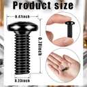 Ripeng 50 Stainless Steel Rack Mount Shelf Screws, Studio Screws with Nylon Washers for Server Rack Stands, Hardware Rails (Size M6 x 16 mm)