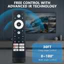 Replace Voice Remote Control fit for Hisense Smart Google TV 50U6H 55U6H 65U6H 75U6H 55U7G 65U7G 75U7G 55U8H 65U8H 75U8H 43A6H 43A65H 43A68H 50A6H 50A65H ERF3M90H ERF3V90H ERF3A90 ERF3N90H ERF3H90H