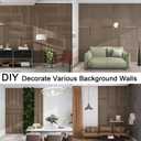 4 Pcs Wood Slat Acoustic Panels, 3D Fluted Wood Panel Sound Absorbing Panel for Wall and Ceiling, Decorative Sound Proof Panels (Walnut, 4pcs - 23.6 X 23.6 in)