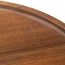 Round Wood Tray, Acacia Wooden Decorative Serving Tray for Coffee Table and Home Decor, Wooden Appetizer Charcuterie Board for Kitchen Countertop (11.8 inch)