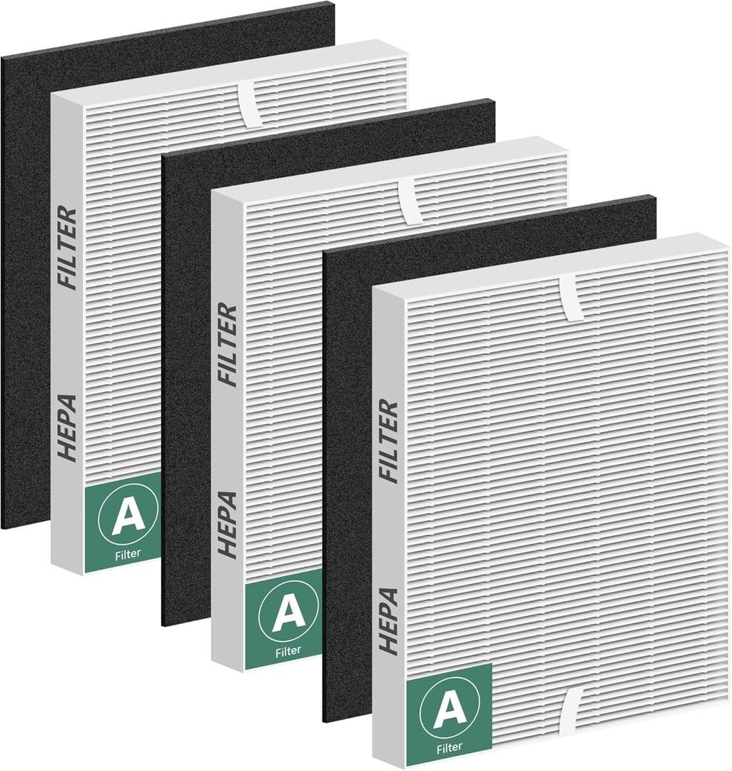 115115 Filter A Replacement Compatible with Winix PlasmaWave Air Purifier C535 5300 5300-2 6300 6300-2 5000 9000 C909 AM90,3 Pc H13 True Size 21 Filters and 3 Pc Carbon Pre-filtersBy Improvedhand