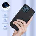 Miracase Compatible with iPhone 12 Pro Max Case, [Soft Anti-Scratch Microfiber Lining], Liquid Silicone Case Gel Rubber Shockproof Drop Protection Phone Case for 12 Pro Max, Black