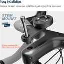 sincetop Bike Phone Mount,Mountain Bicycle Stem Cap Phone Holder,Universal Aluminum Handlebar Phone Clamp,MTB Road Bike Cycling Mobile Phone Clip,Quick Attach/Release Series C-2nd Gen