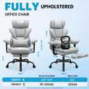 ALLGOD Office Chair, Big and Tall Desk Chair with Pocket Spring Cushion, 22.83 x 29 x 22 inches