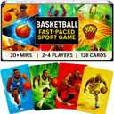 QUOKKA Basketball Fast-Paced Card Game for Kids & Adults  128 Cards & Easy Rules  Quick & Fun Matching Game  2-8 Players  Ages 8+  Perfect for Family Games Night, Travel and Parties