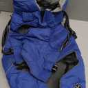 Doglay Dog Coat with Harness, Reflective Warm Dog Jacket Waterproof Puppy Winter Coat for Cold Weather, Adjustable Fleece Jacket for Small Medium Large Dogs (Blue)