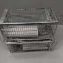 Gingbau 2-Pack Rat Traps Humane Live Chipmunk Mouse Trap Cages for Indoor and Outdoor Use