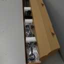 1 Inch Blackout Curtain Rods for Windows Patio, Adjustable Room Divider Curtain Rod Wall Mount & Ceiling Mount for Indoor & Outdoor, Black, 48" to 86"