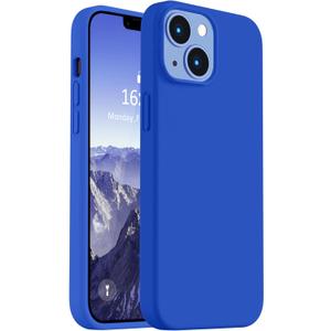 Vooii Compatible with iPhone 14 Case, [Anti-Scratch Microfiber Lining] [Soft Touch Premium Liquid Silicone], Ultra Slim Shockproof Protective Phone Case for iPhone 14 - Klein Blue