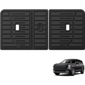 SMABEE 3rd Row Backrest Mats Compatible with Hyundai Palisade 2026 7-Seate All-Weather TPE Trunk Liner Accessories