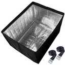 Outside Insulated Window Air Conditioner Cover for Outdoor Waterproof AC Unit, 21x 15x 16 Inches (Wx Hx D)- Black