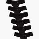 Jo & Bette Lace Thongs for Women - 6 or 12 Pack Low Rise Thongs - Lace Panties Cotton Underwear Women Sexy No Show Soft, Size Large