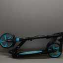 Scooter for Ages 8+ Teens and Adults Kick Scooter Foldable with Double Braking System Bells Adjustable Handlebars Kickstand Max Load 220 LBS 8" Big Wheels
