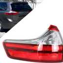 Clear Len Tail Lights Brake Lamp Left Driver Side Tail Light Red Brake Lamp Replacement for 2015-2020 Sienna Base L LE XLE 8156008050