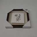 10"x10" Framed Tile - Vintage Floral Yellow Dandelion Flowers Botanical Art Illustration Vintage Art