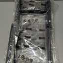 Narrow Side Table for Small Space, 3-Tier Small End Table with Shelf Holder, Slim Nightstand, Skinny Snack Couch Table in Living Room, Bedroom, Study, Kitchen and Balcony（Rustic Brown)