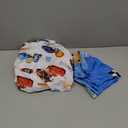 Disney Cars Radiator Springs White, Blue, and Red Lightning McQueen and Tow-Mater 2 Piece Toddler Sheet Set - Fitted Bottom Sheet and Reversible Pillowcase