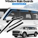 Palisade Rain Guards - Window Visors for Hyundai Palisade 2026, Out-Channel Side Window Rain Guards for Palisade Accessories, 6PCS, Black, Car Accessories