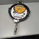 Granitestone 14 Inch Frying Pan, Extra Large Frying Pan Skillet for Family Cooking, Non Toxic Mineral Nonstick Coating PFOA PFOS Free, Ergonomic Stay Cool Handle, Oven and Diswasher Safe (Silver)