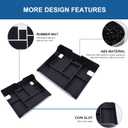 Center Console Organizer Tray for Cadillac Escalade 2015 2016 2017 2018 2019, Insert Armrest Storage Box Secondary Tray Accessories ABS Material