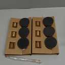 Brass Gold Candlestick Holders, Metal Taper Candle Holders Set of 6, Vintage Modern Candle Sticks Holder Decor for Table Centerpiece, Fireplace Mantel Wedding Housewarming Gift, Candlelit Dinner Dcor