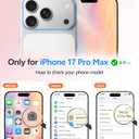 FNTCASE for iPhone 17 Pro-Max Case: [Compatible with Magsafe] Translucent Matte Cases with [Full Camera Protection] [Screen Protector] Military Grade Shockproof Protective Phone Cover - Light Pink