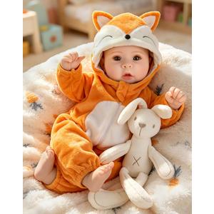 Aori Baby Dolls - 17 Inch Real Life Doll with Ultra Soft Body & Fox Outfits for Girls 3+ | Pretend Play, Adoption Day, Photography Prop, Collectible