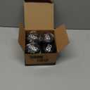 10L0L Universal Golf Cart SS Wheel Center Cap Cover for EZGO, Club Car, Yamaha, 4 PCS (Black)