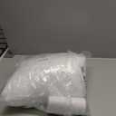 VitalCozy 50 Pcs White Pearls Chair Sashes Fabric Romantic Pearl Dining Chair Slipcovers Bows Ties for Wedding Bridal Shower Baby Shower Birthday Party Seat Decorations, 7 x 108 Inches