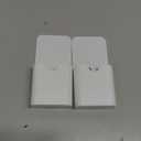 noonebutyou 2 Pcs Magnetic Marker Holder Wall Mount Marker Caddy Pencil Holder for Dry Erase Whiteboard Fridge, Self Adhesive Marker Pen Holder for Home Office School (White&SS)