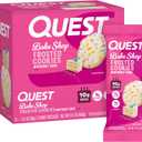 Quest Nutrition Frosted Cookies Twin Pack, Birthday Cake, 1g Sugar, 10g Protein, 2g Net Carbs, Gluten Free, 8 Count(Pack of 1), Best By: 04/05/26