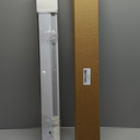 Aluminum Mini Blinds for Indoor Windows Cordless 1In No Holes 100% Privacy Protection L-Shaped Slats Room Darkening Horizontal Window Blinds for Office,Home, White, Custom Size