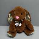 HH 12in Bunny With Ribbon Plush Brown