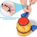 Double-Handle Jar Opener for Seniors, Expert solution for opening large jars (such as kimchi jars), Gifts for Weak Hands with Arthritis, Patent | Kitchen Gadgets, Self-Locking Design