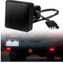 Trailer Hitch Light,12V Tow Hitch Lights 2 Inch Receiver with 15 LED Red Lights & 4-Pin Adapter,Water Resistant Trailer Hitchs Brake Light Automotive Exterior Accessories