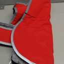 Dog Raincoat for Large Dogs Waterproof Jacket Hooded Rain Coats with Reflective Strips Leash Hole & Poncho Adjustable Fit (Red, Large)