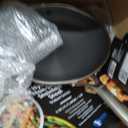 OXO Hybrid 12 Nonstick Wok with Glass Lid, PFAS-Free Ceramic Stir-Fry Pan, Induction & All Cooktop Compatible, Dishwasher Safe, Fusion Boost Tech for Powerful Searing, Mirror Polished Tri-Ply