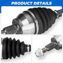 New Front Left & Right CV Axle Shaft, for Auto Dual Clutch Trans
