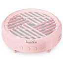 MelodySusie Compact Nail Dust Collector with Lightweight Design, Hpro 3800RPM Portable Nail Vacuum Fan with 3 Suction Modes, Reusable Filter & Easy-Control for Beginners, Nail Students & Home Use,Pink