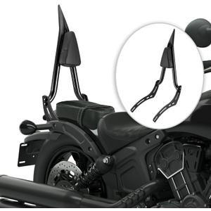 Mofun 24" Tall Passenger Backrest Sissy Bar Compatible with Indian Scout Bobber Twenty Sixty 2020-2024, Rogue Sixty 2022-2024
