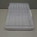 novelinks Transparent 4" x 6" Photo Organizers and Photo Storage Box with Handle, 16 Inner Photo Cases, Portable Picture Organizers & Photo Storage Containers (Clear)