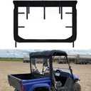 StarknightMT UTV Soft Rear Window with Zipper, Compatible with Rhino 450/660/700, Massimo MSU500, Hisun 500/700, Axis, Cub Cadet Challenger, Bennche, Rhino Accessoriess