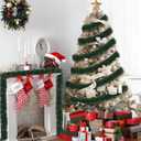 50FT Christmas Green Garland Artificial Greenery Garland for Christmas Tree Decorations, Indoor Xmas Decor for Home Fireplace Mantle Stairs Holiday Party