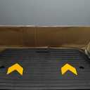 VEVOR 3" Rise Rubber Threshold Ramp for Doorway, Door Ramp with Non-Slip Textured Surface,33069lbs Load Capacity, Rubber Curb Ramp for Wheelchair and Scooter (Black)