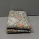 Blackout Linen Curtains, 100% Blackout Drapes Textured Blackout Curtains with White Thermal Insulated Liner, Grommet Top Curtains Living Room (2 Panels, 42 x 84 Inch, Natural)