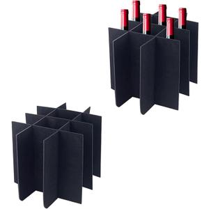 2 Sets Glass Divider Kits for Moving Boxes, Reusable Felt Dividers for Glassware WineBottle Kitchen Dish Packing, Fit Boxes About 16 x 12 x 12 inches