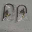 Antique Brass Curtain Holdbacks 2 Pack, Metal Olive Leaf Tiebacks Wall Mounted - Decorative Holders for Drapes & Curtains, Heavy Duty Pull Back Hooks (Antique Brass)