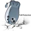 3D Fish Case,Cartoon Cute Kawaii Lovely Character Blue Fish with Pendant Shape Kids Teens Girls Women Soft Silicone Case for iPhone 12 Pro Max/13 Pro Max 6.7 inch