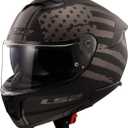 LS2 Helmets Stream II Full Face Motorcycle Helmet W/ SunShield (Matte America Gray/Black - Medium)